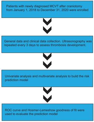 A risk prediction model for evaluating thrombosis extension of muscle calf venous thrombosis after craniotomy